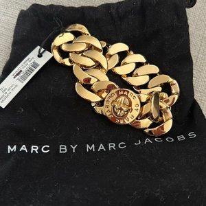 Brand new with tags on gold chain Marc jacobs bracelet